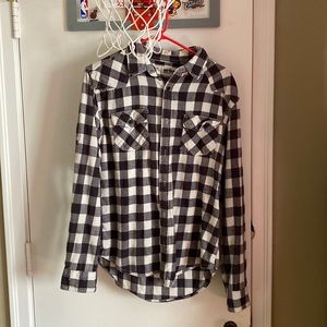 Urban pipeline vintage black and white flannel